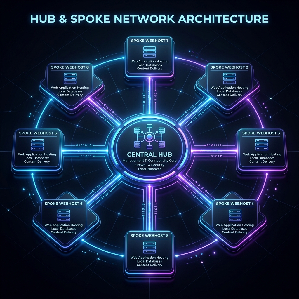 Hub and Spoke Dynamic Network Diagram